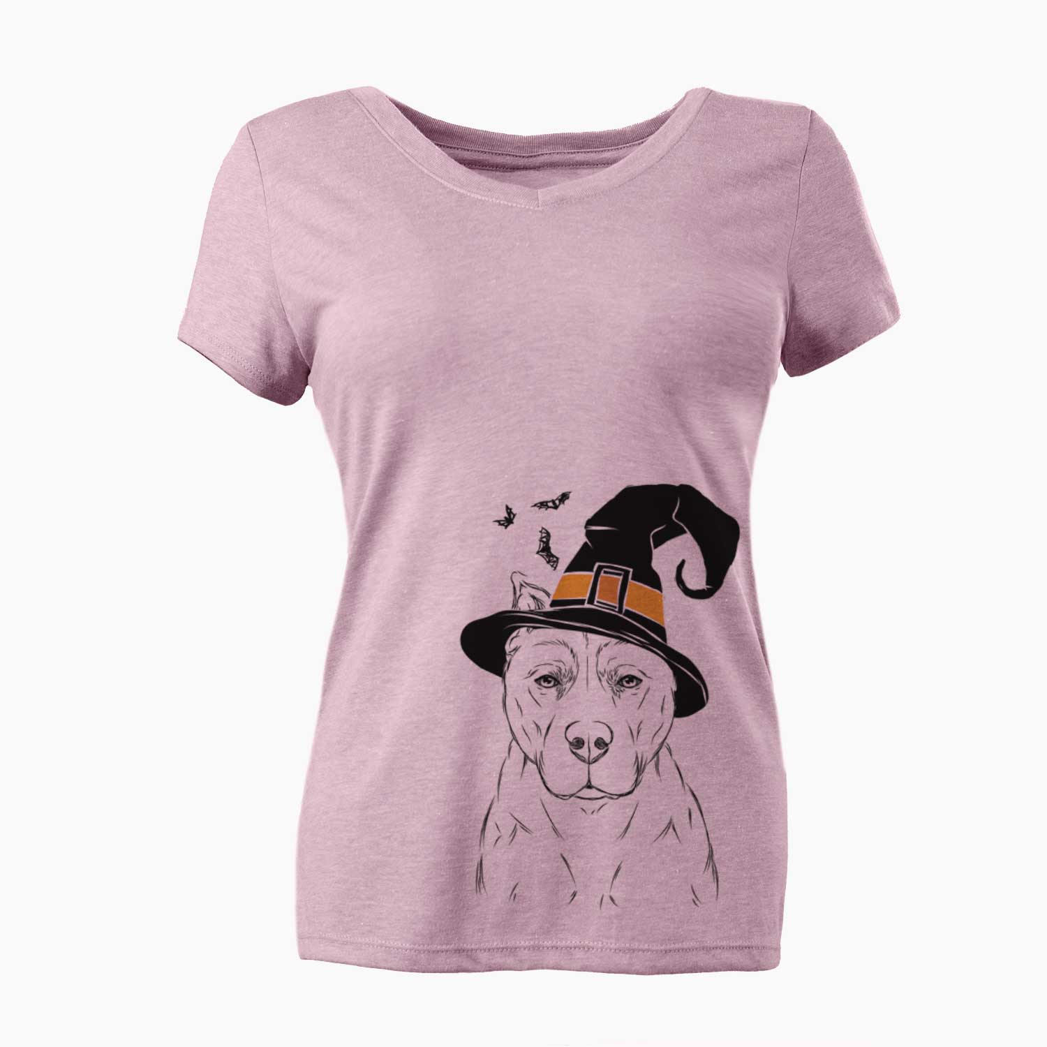 Witch Bane the Pitbull Mix - Women's V-neck Shirt