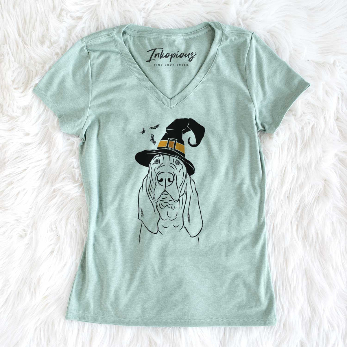 Witch Baron the Bloodhound - Women's V-neck Shirt