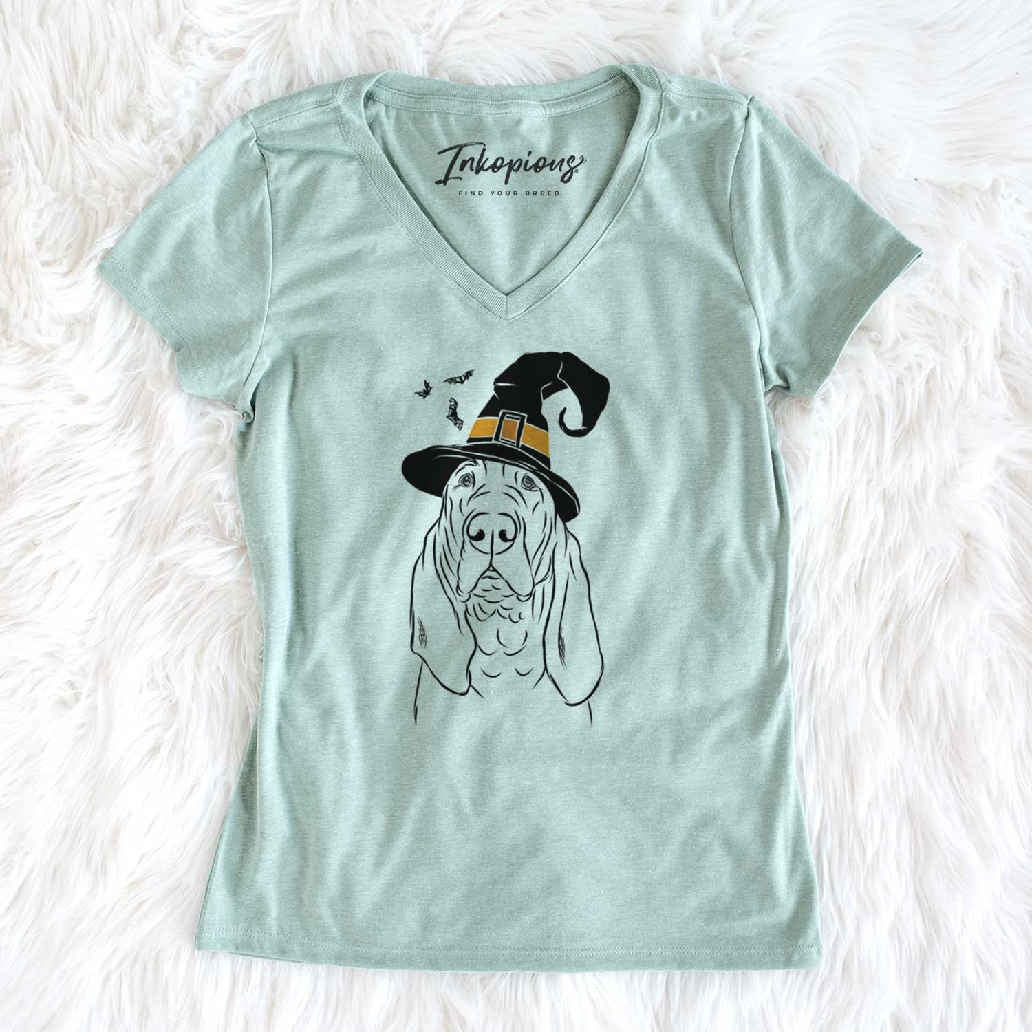 Witch Baron the Bloodhound - Women's V-neck Shirt