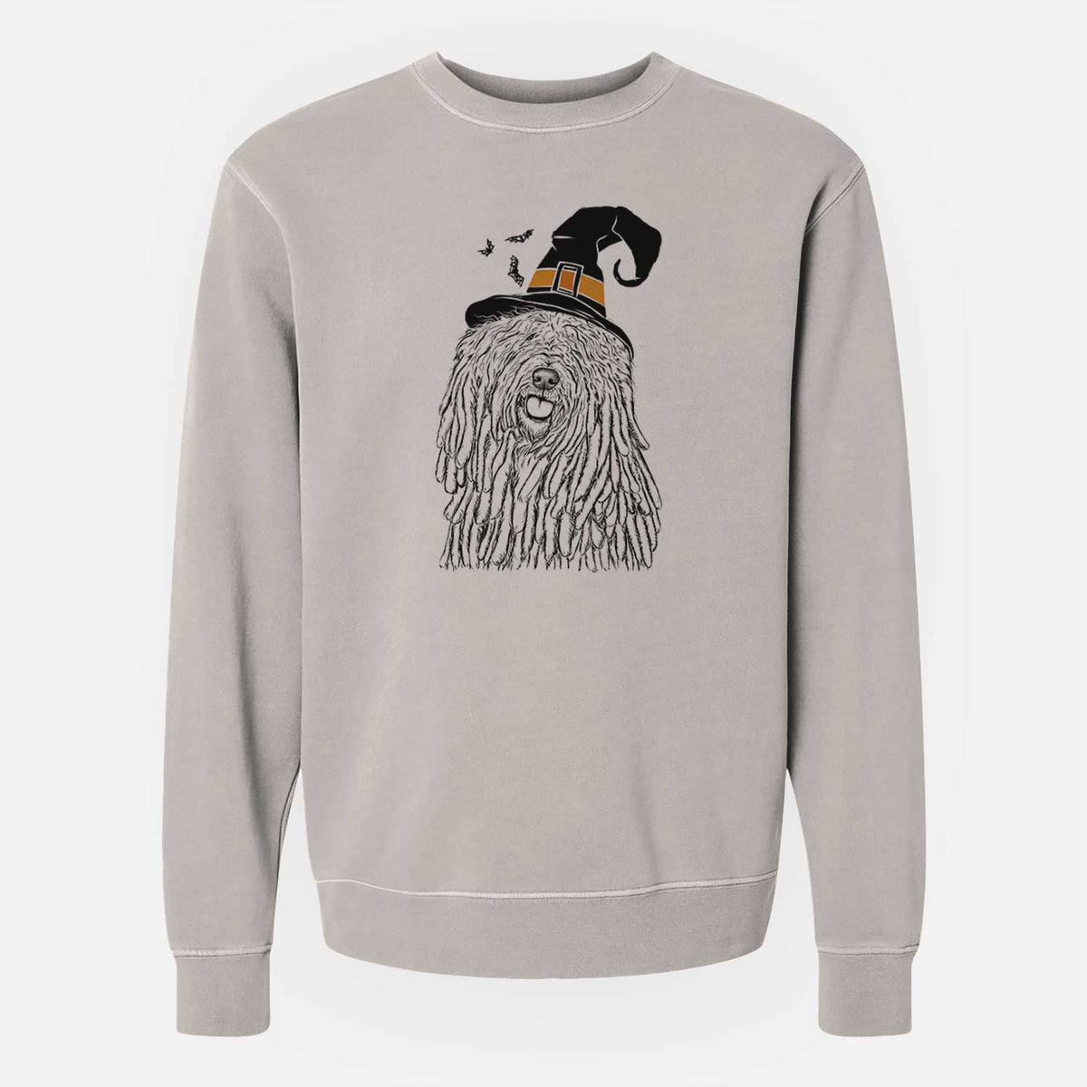 Witch Barry the Komondor - Unisex Pigment Dyed Crew Sweatshirt