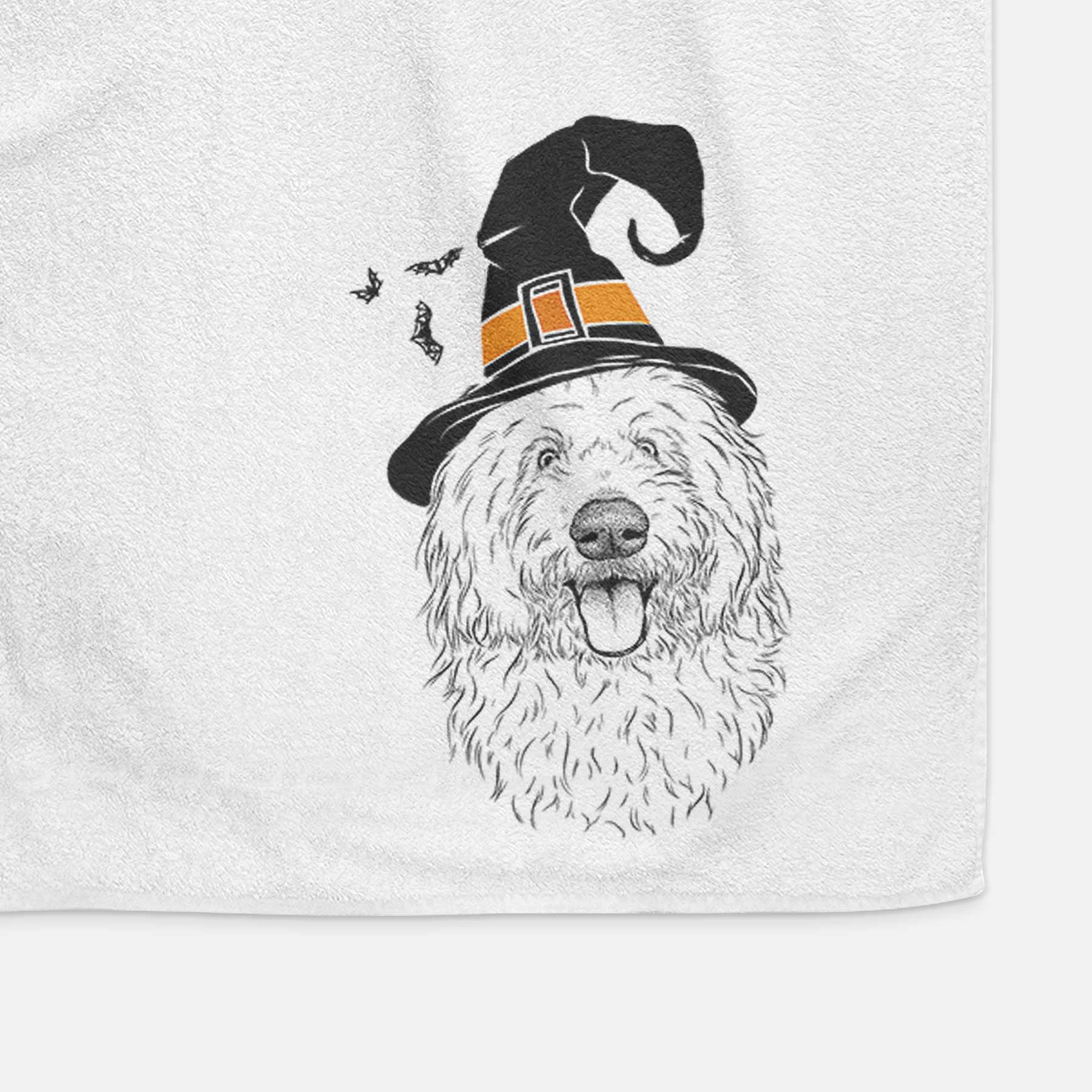 Barry the Old English Sheepdog Decorative Hand Towel