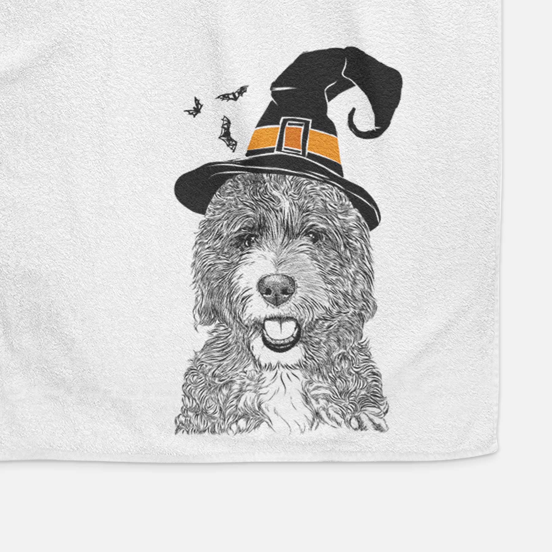 Bash the Bernedoodle Decorative Hand Towel