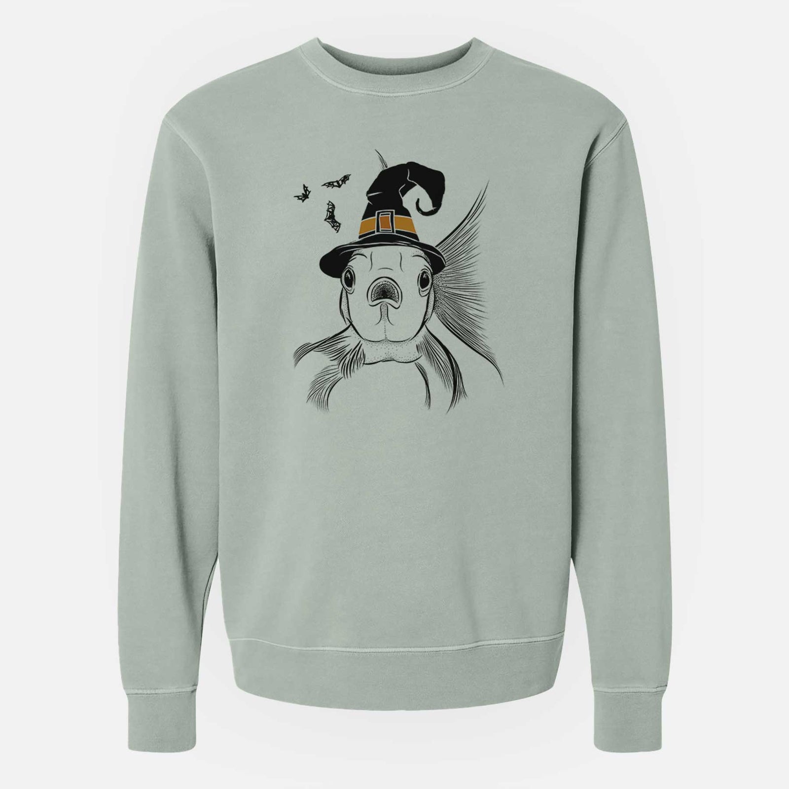 Witch Beefcake the Goldfish - Unisex Pigment Dyed Crew Sweatshirt