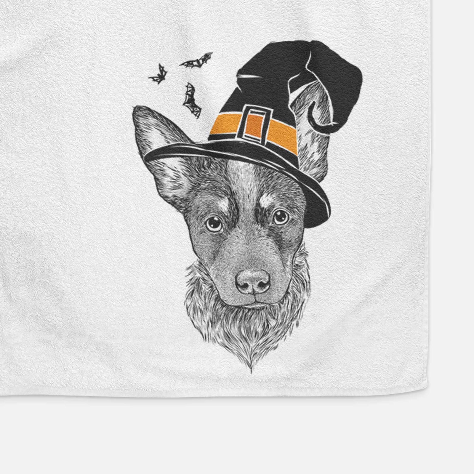 Bella the Blue Heeler Puppy Decorative Hand Towel