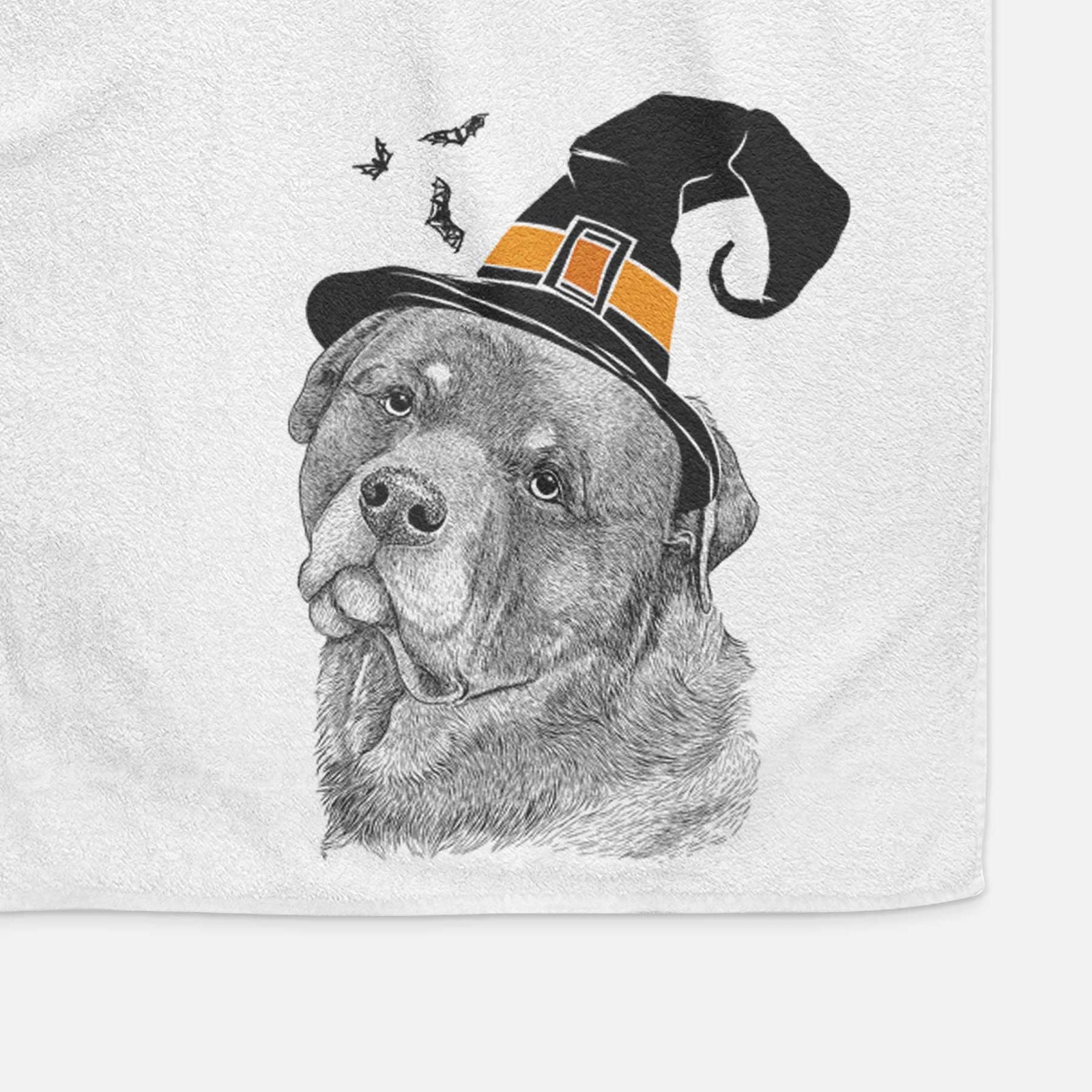 Bender the Rottweiler Decorative Hand Towel