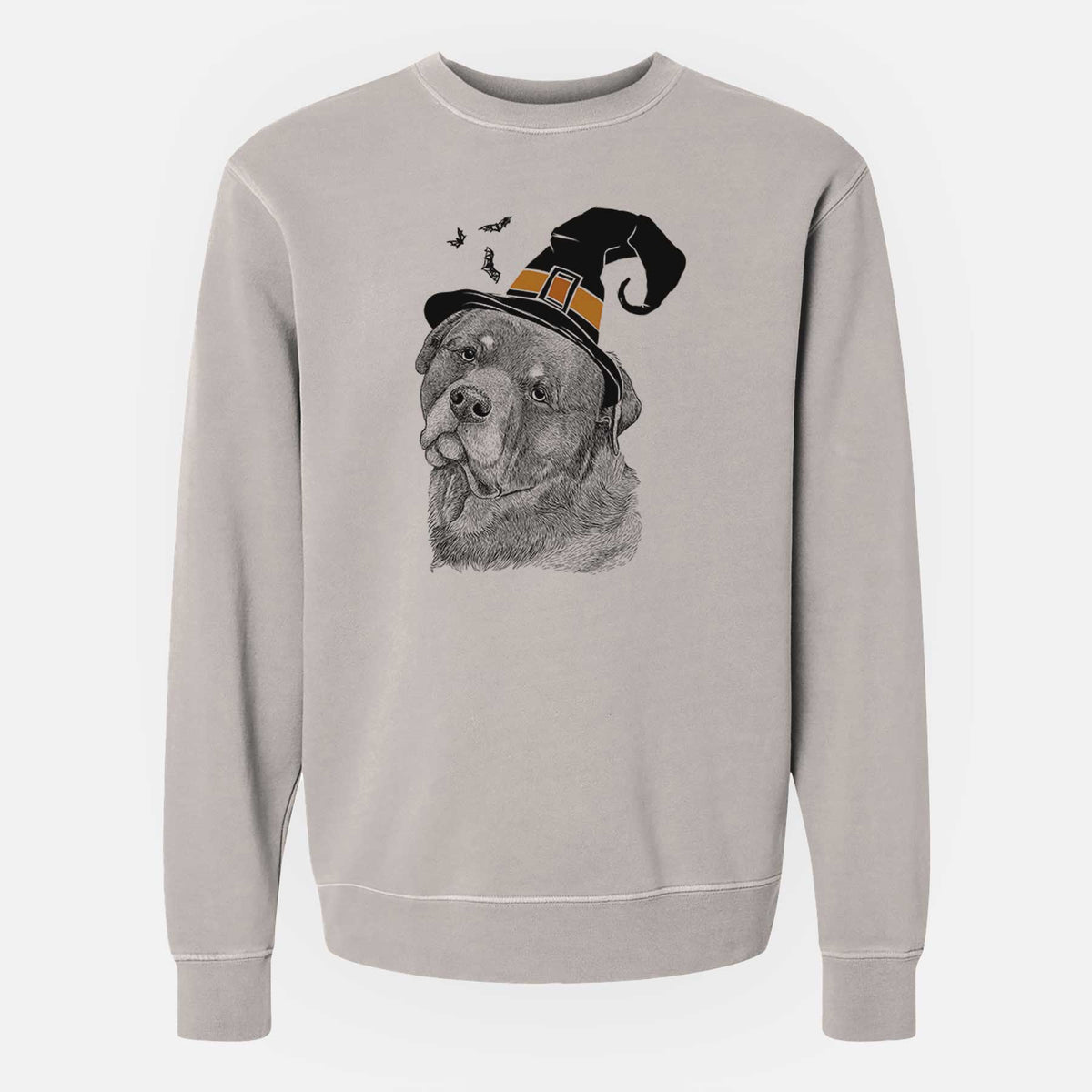 Witch Bender the Rottweiler - Unisex Pigment Dyed Crew Sweatshirt