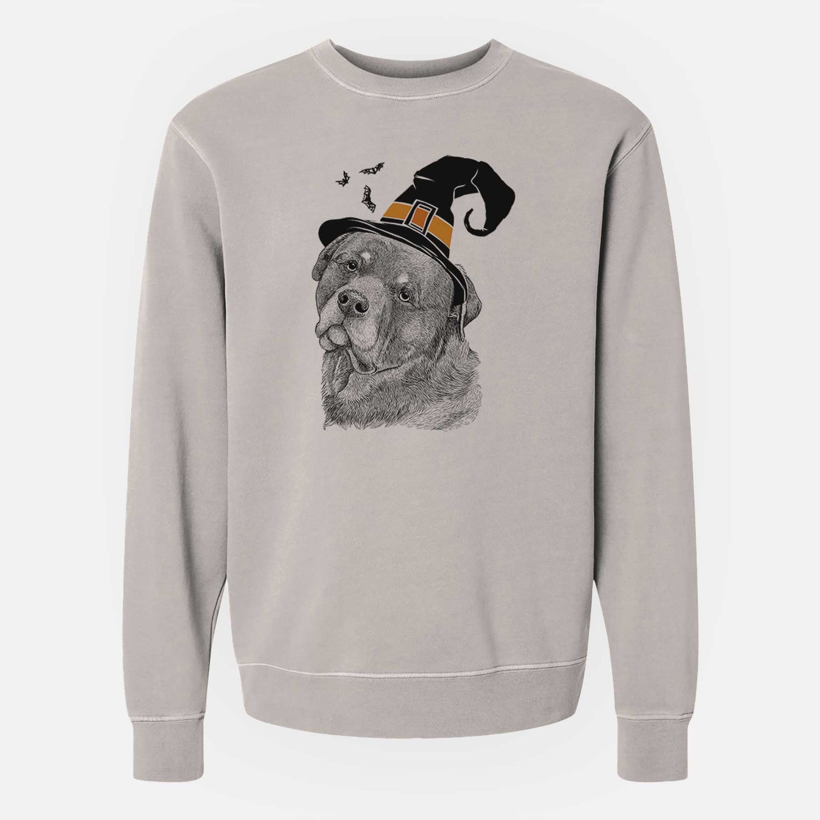 Witch Bender the Rottweiler - Unisex Pigment Dyed Crew Sweatshirt