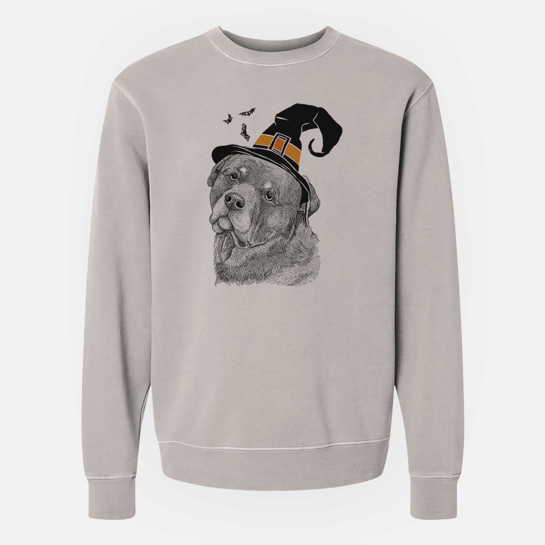 Witch Bender the Rottweiler - Unisex Pigment Dyed Crew Sweatshirt