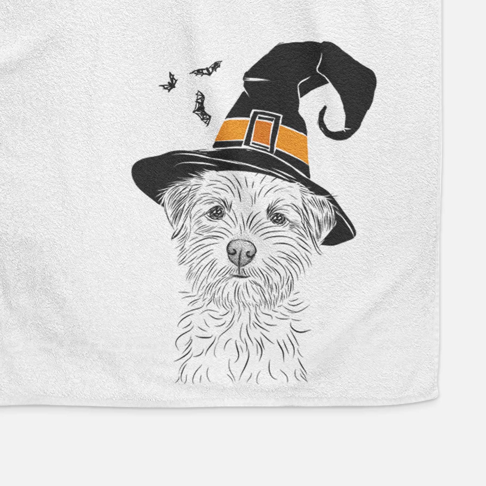 Benjamin the Border Terrier Decorative Hand Towel