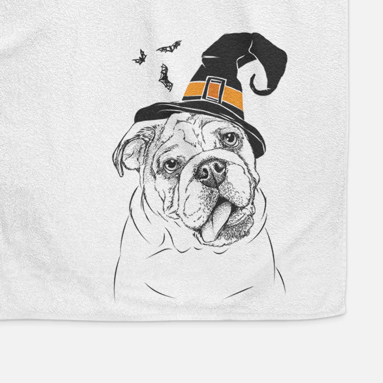 Benson the English Bulldog Decorative Hand Towel