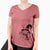 Witch Benson the English Bulldog - Women's V-neck Shirt