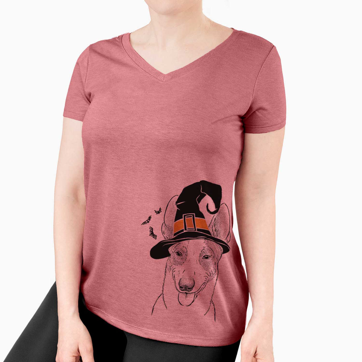 Witch Berlin the Carolina Dog - Women's V-neck Shirt