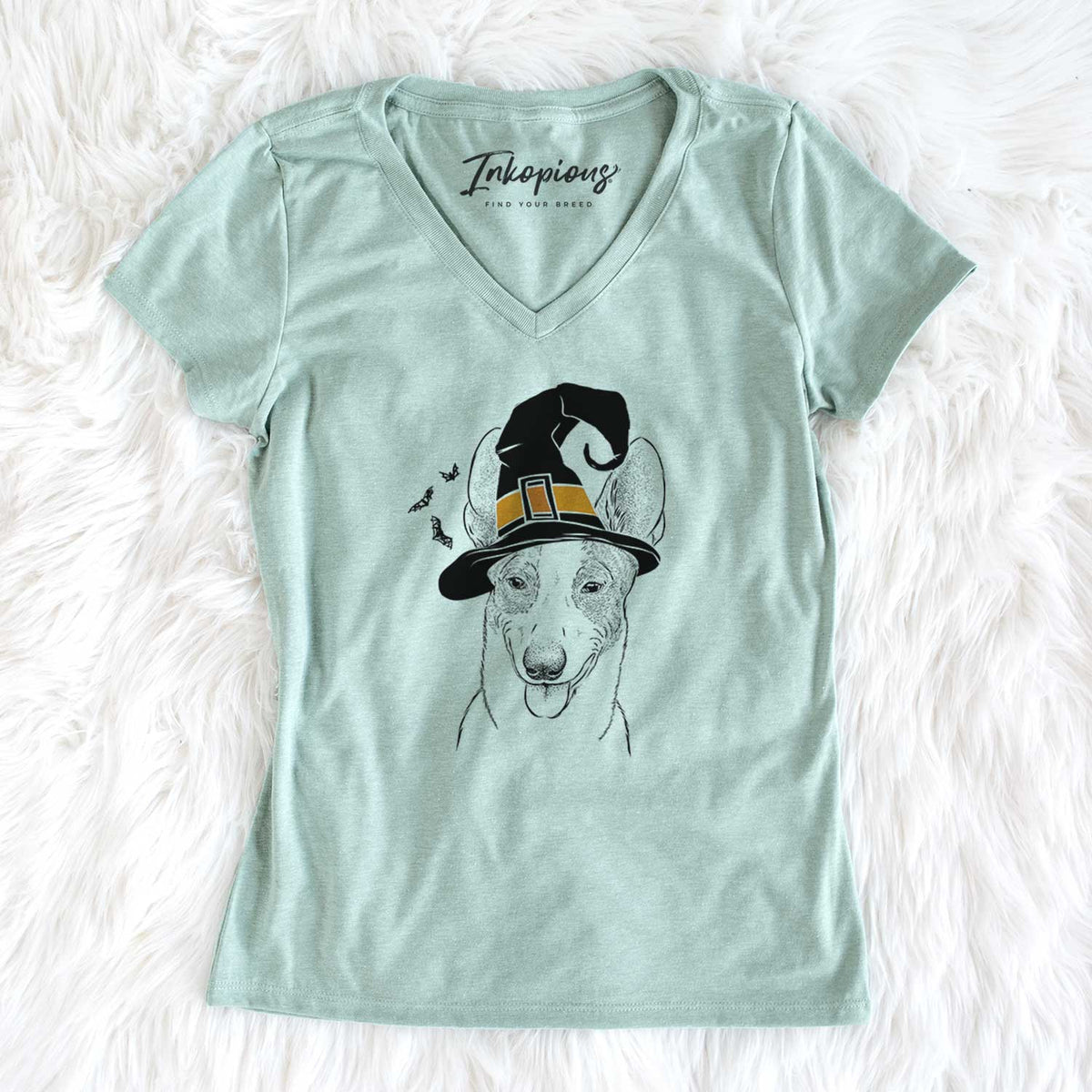 Witch Berlin the Carolina Dog - Women's V-neck Shirt