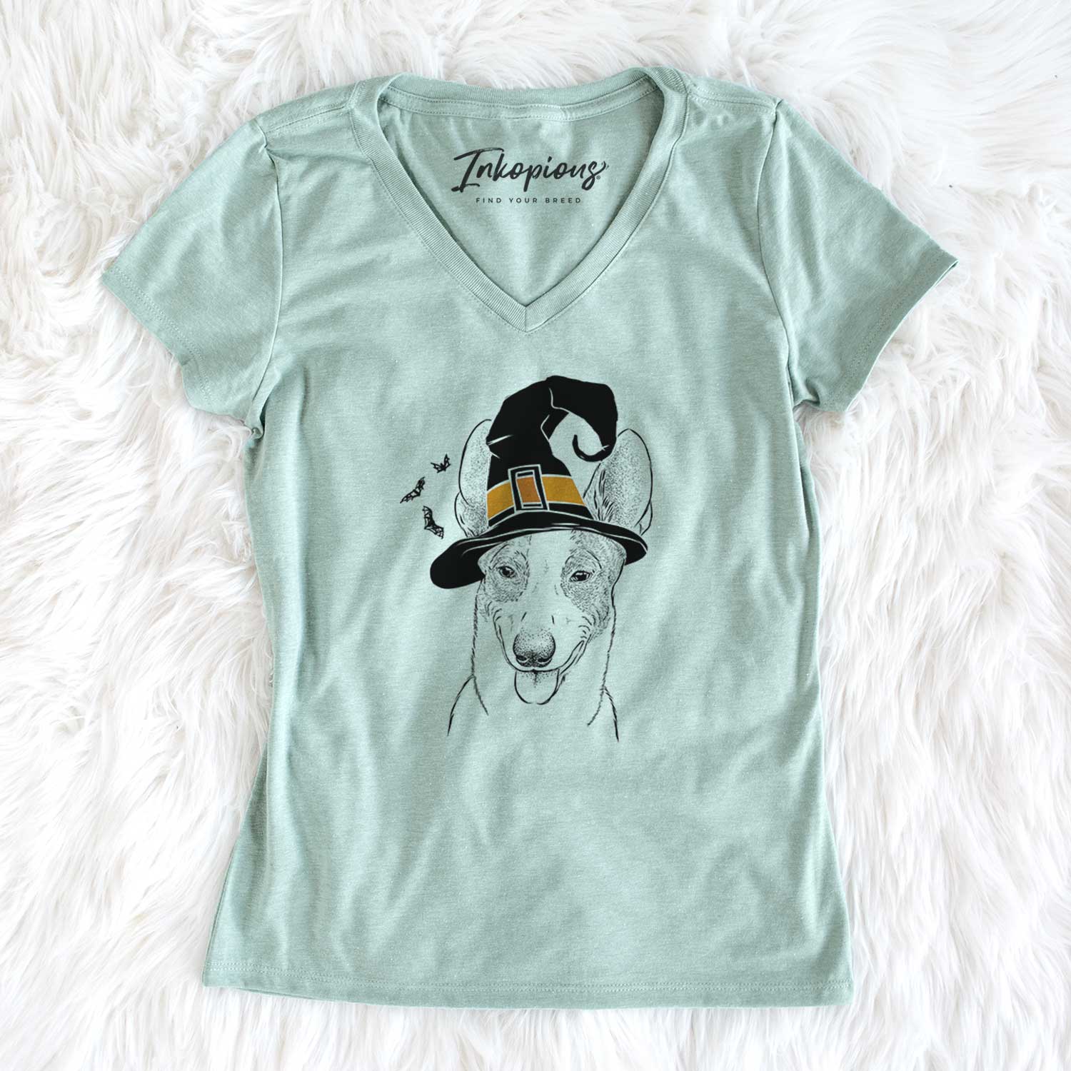 Witch Berlin the Carolina Dog - Women's V-neck Shirt