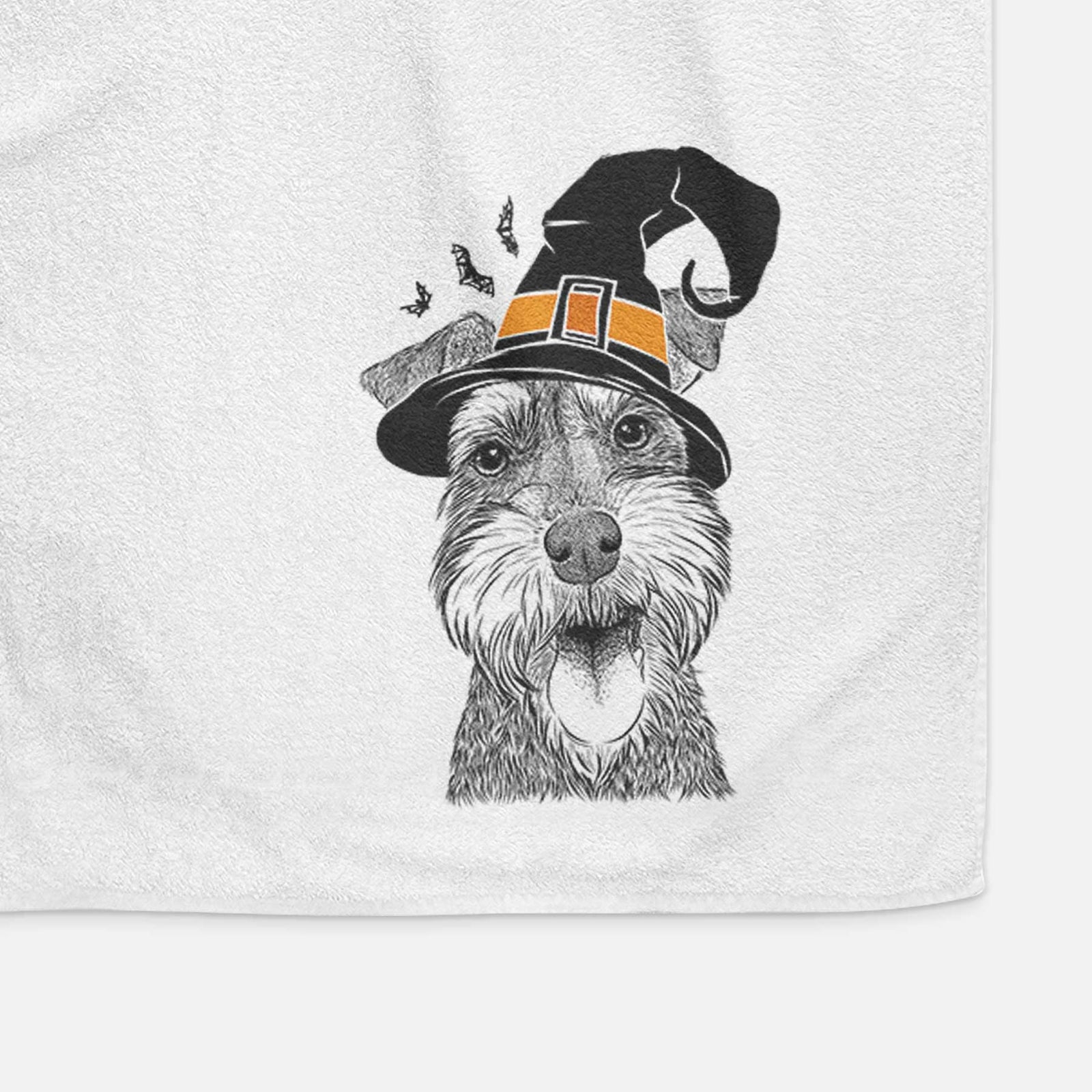 Bernadette the Mini Schnauzer Decorative Hand Towel