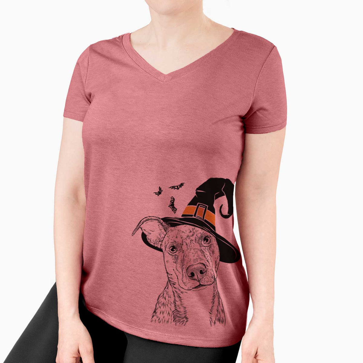 Witch Bianca the Mixed Breed - Women's V-neck Shirt