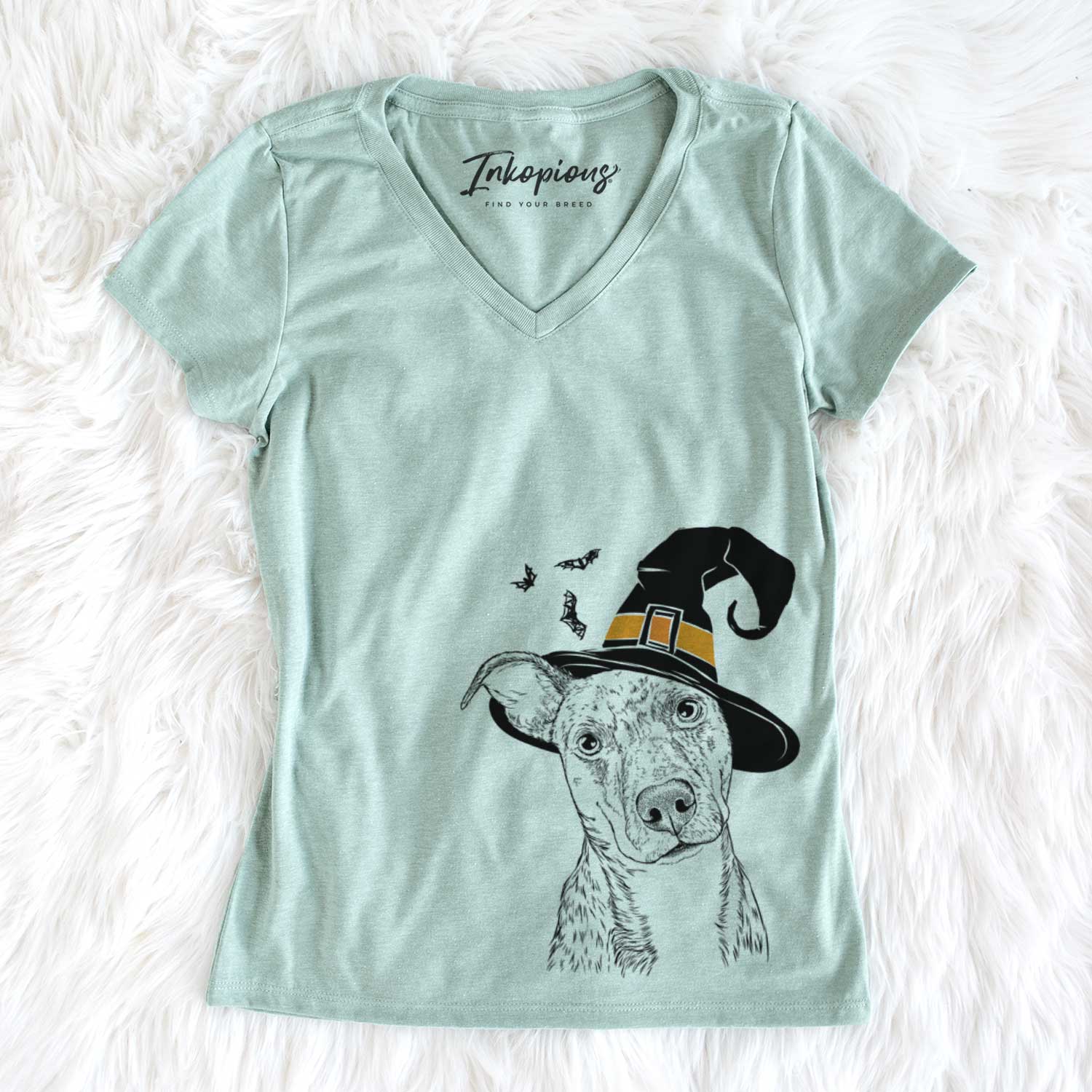 Witch Bianca the Mixed Breed - Women's V-neck Shirt