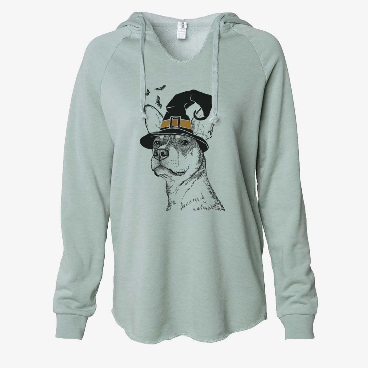 Witch Bill the Heeler Mix - Cali Wave Hooded Sweatshirt