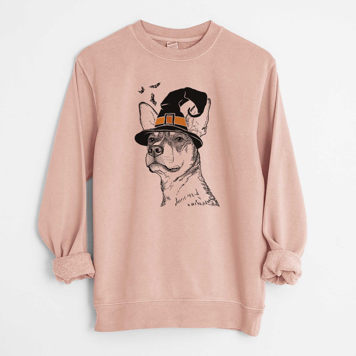 Witch Bill the Heeler Mix - Unisex Pigment Dyed Crew Sweatshirt