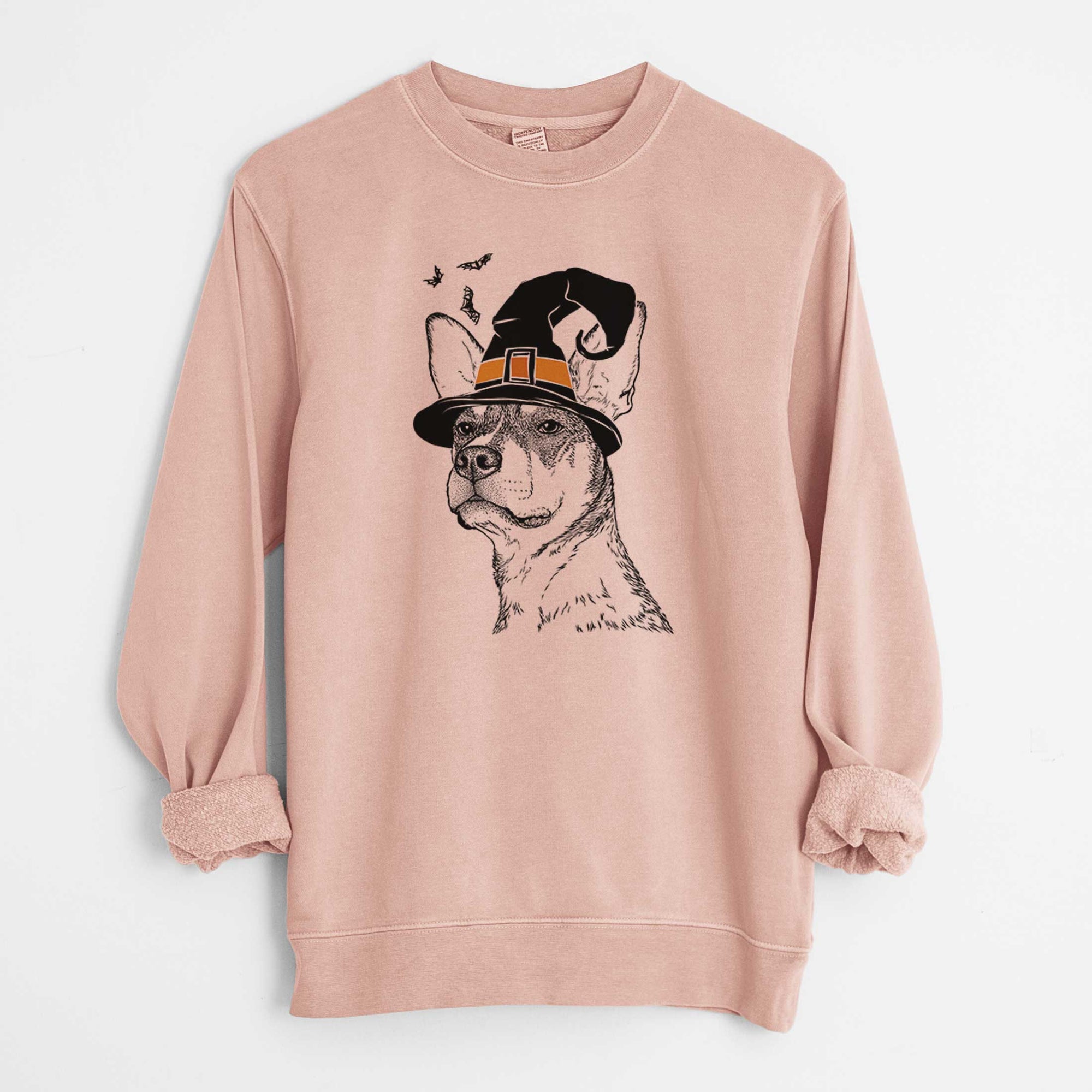 Witch Bill the Heeler Mix - Unisex Pigment Dyed Crew Sweatshirt