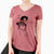 Witch Bill the Heeler Mix - Women's V-neck Shirt