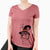 Witch Bill the Heeler Mix - Women's V-neck Shirt