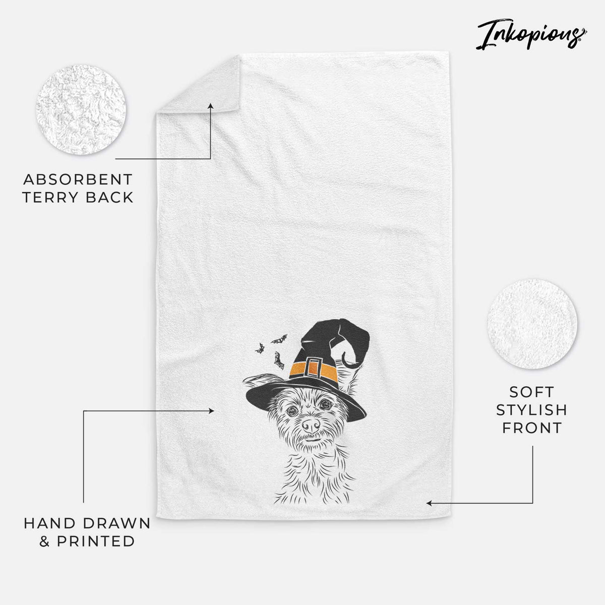 Bingo the Yorkshire Terrier Decorative Hand Towel