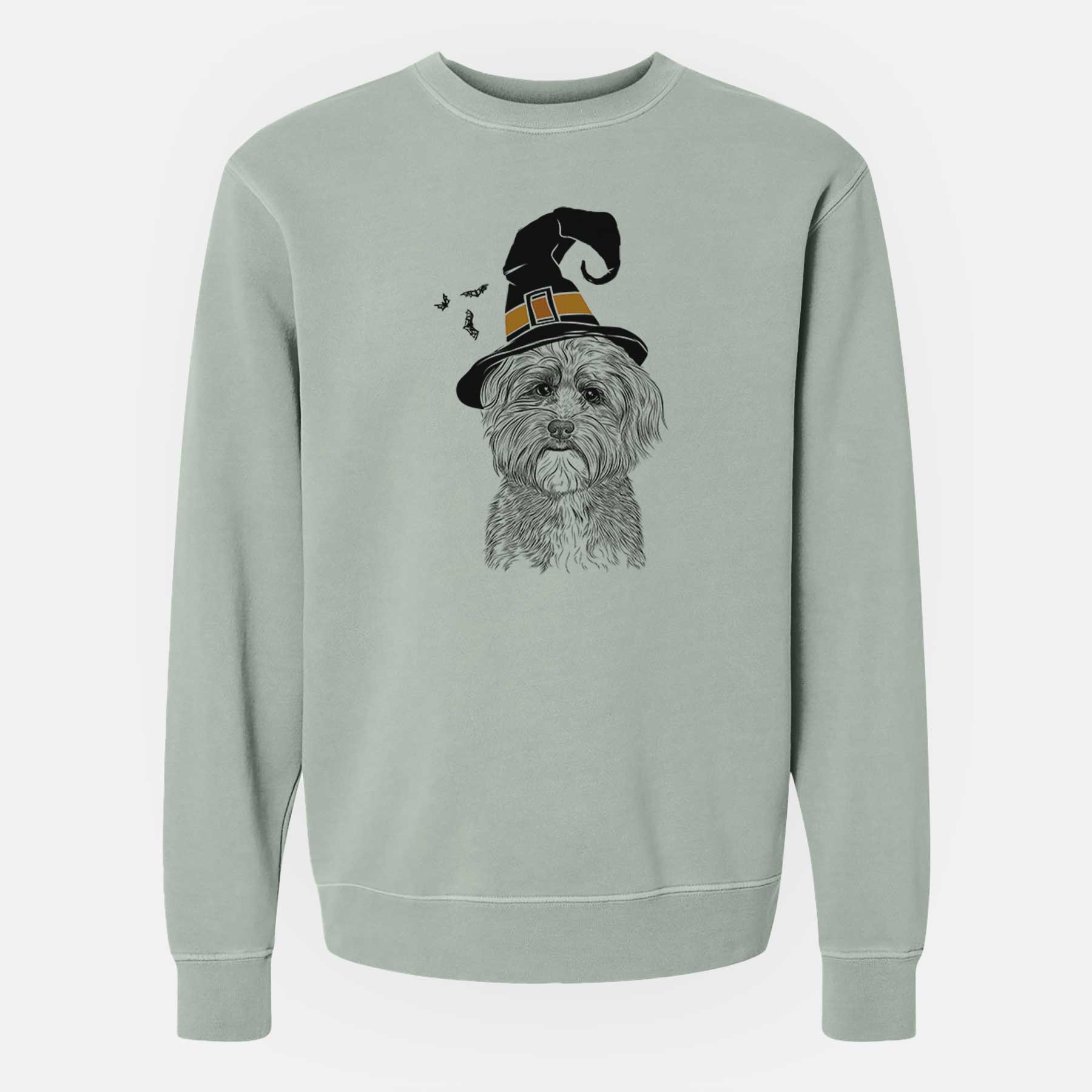 Witch Bingo the Mixed Breed - Unisex Pigment Dyed Crew Sweatshirt