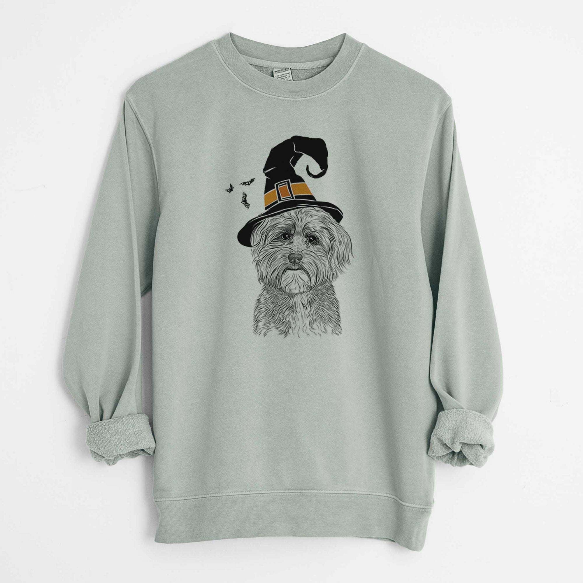 Witch Bingo the Mixed Breed - Unisex Pigment Dyed Crew Sweatshirt