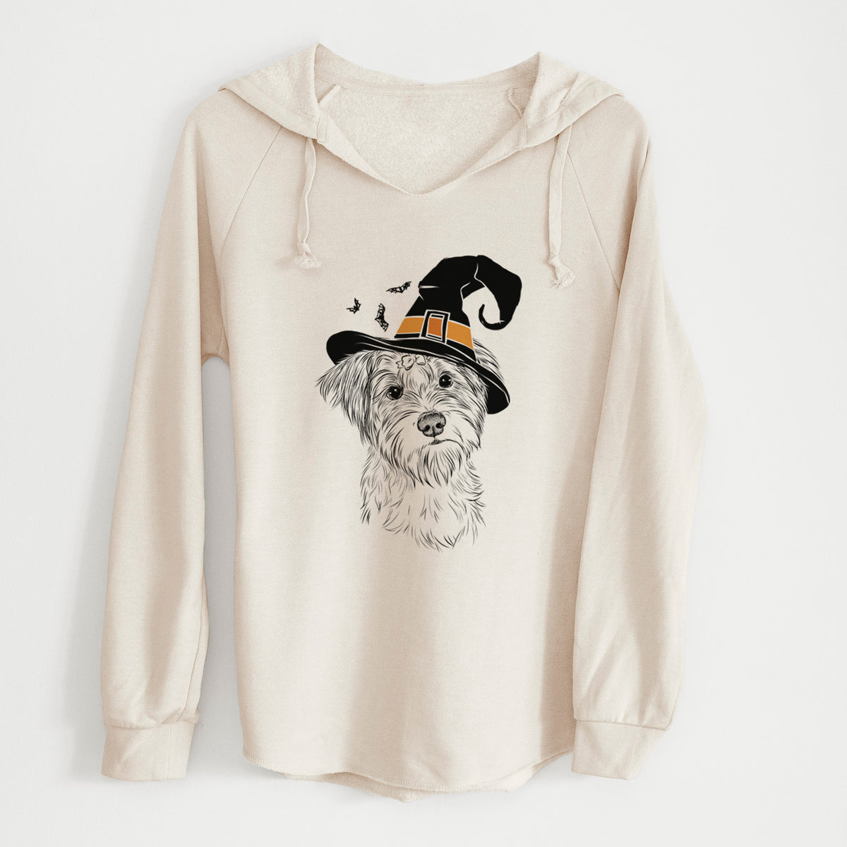 Witch Birdee the Schnauzer Mix - Cali Wave Hooded Sweatshirt