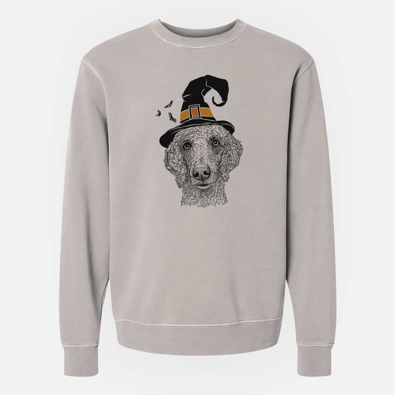 Witch Blossom the Poodle - Unisex Pigment Dyed Crew Sweatshirt