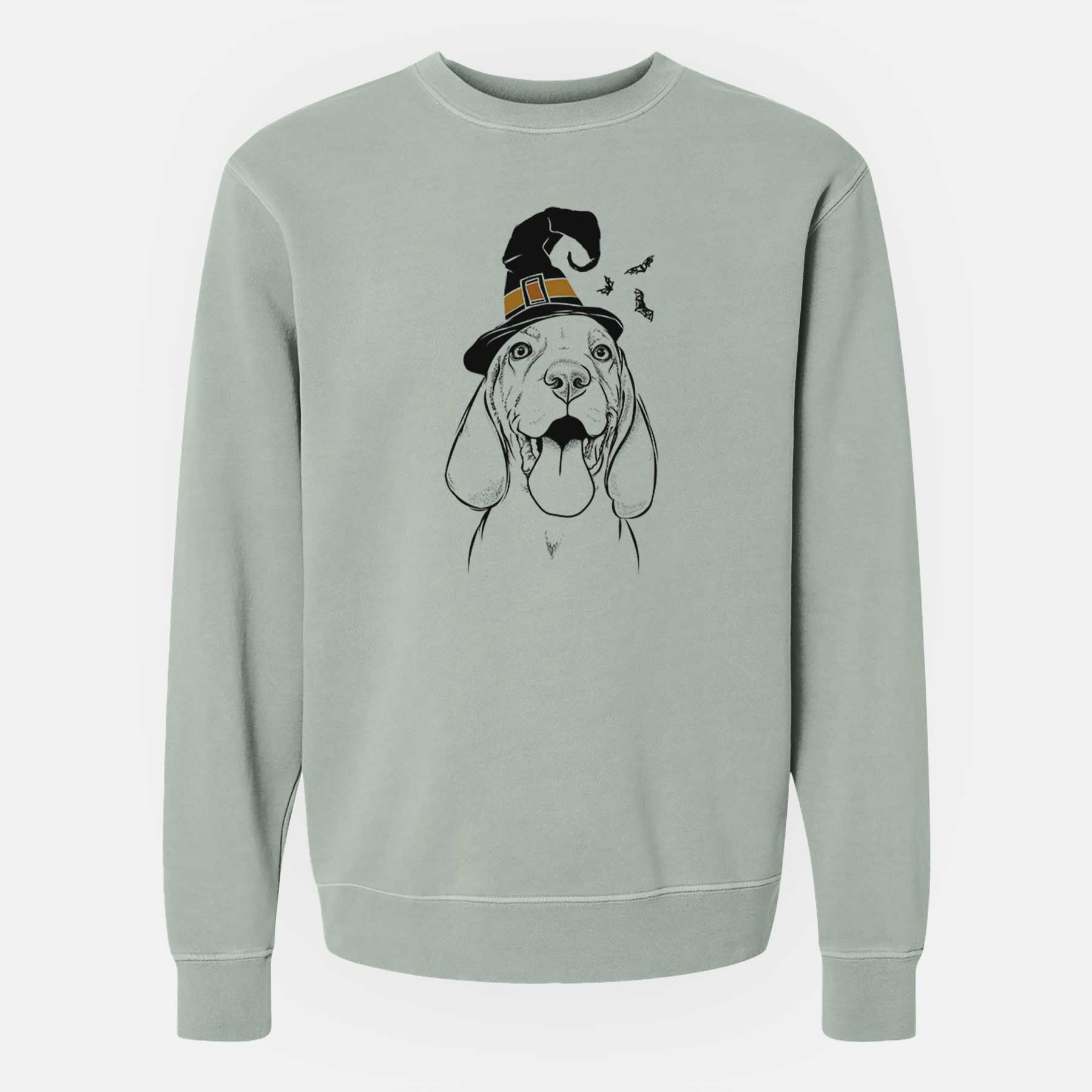 Witch Bodi the Vizsla - Unisex Pigment Dyed Crew Sweatshirt