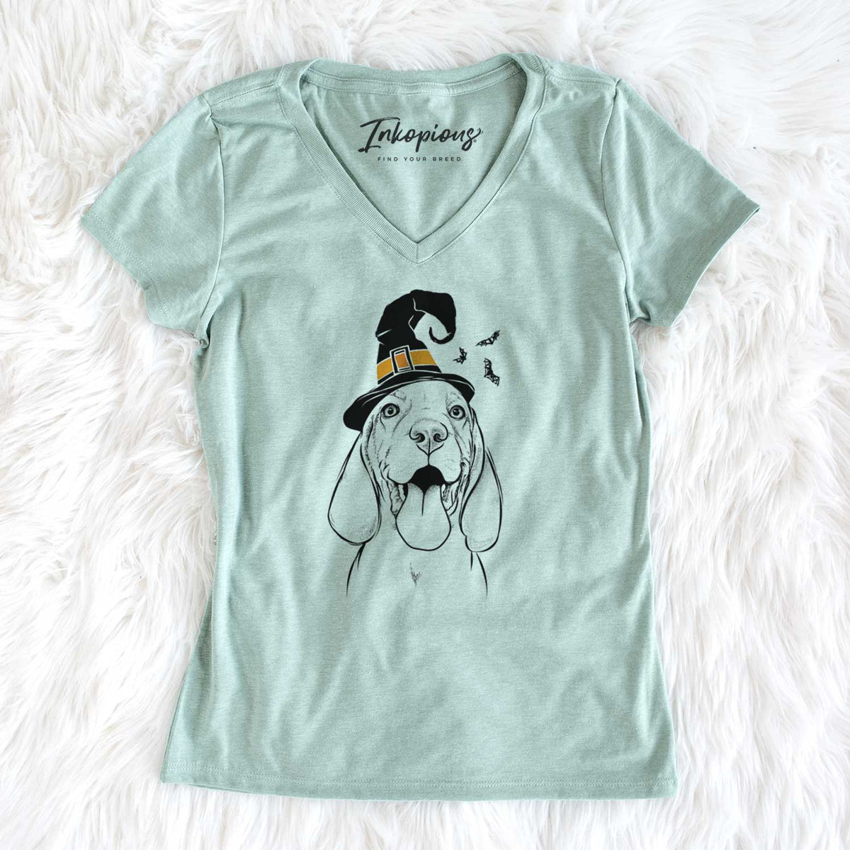 Witch Bodi the Vizsla - Women's V-neck Shirt