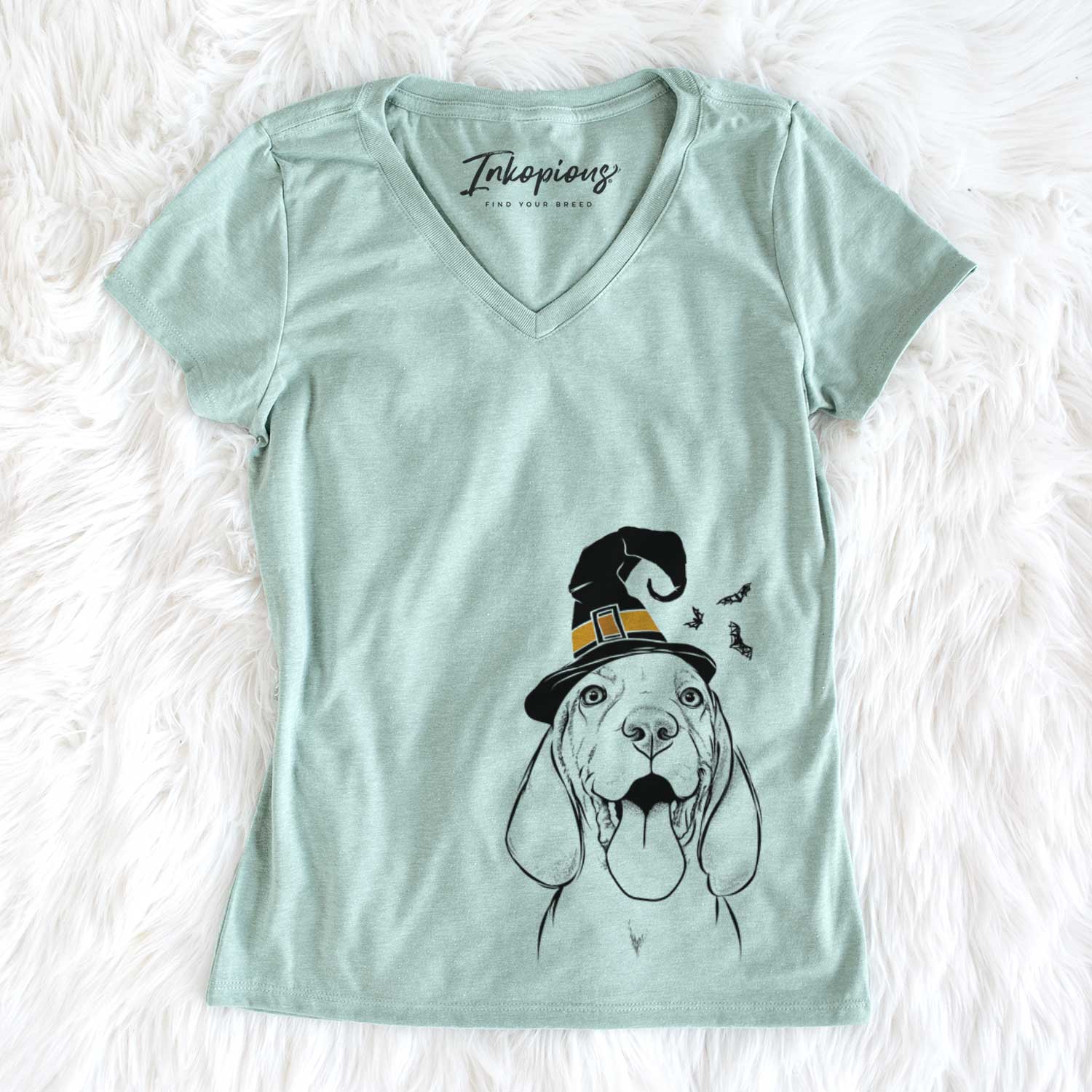 Witch Bodi the Vizsla - Women's V-neck Shirt