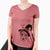 Witch Bogart the Parson Russell Terrier - Women's V-neck Shirt