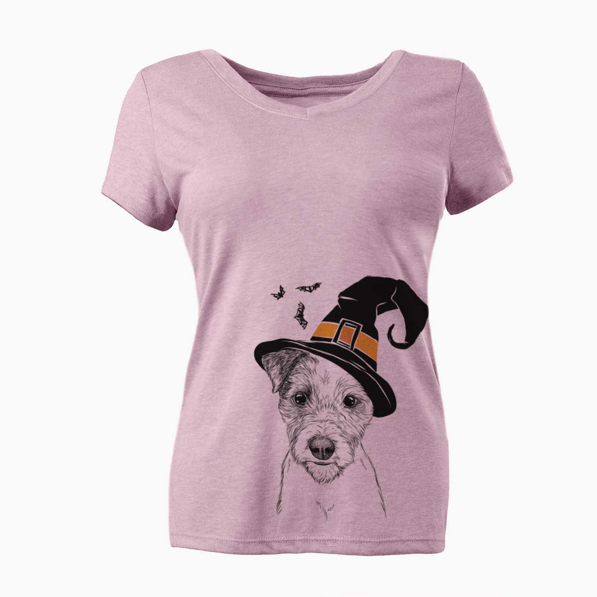Witch Bogart the Parson Russell Terrier - Women's V-neck Shirt