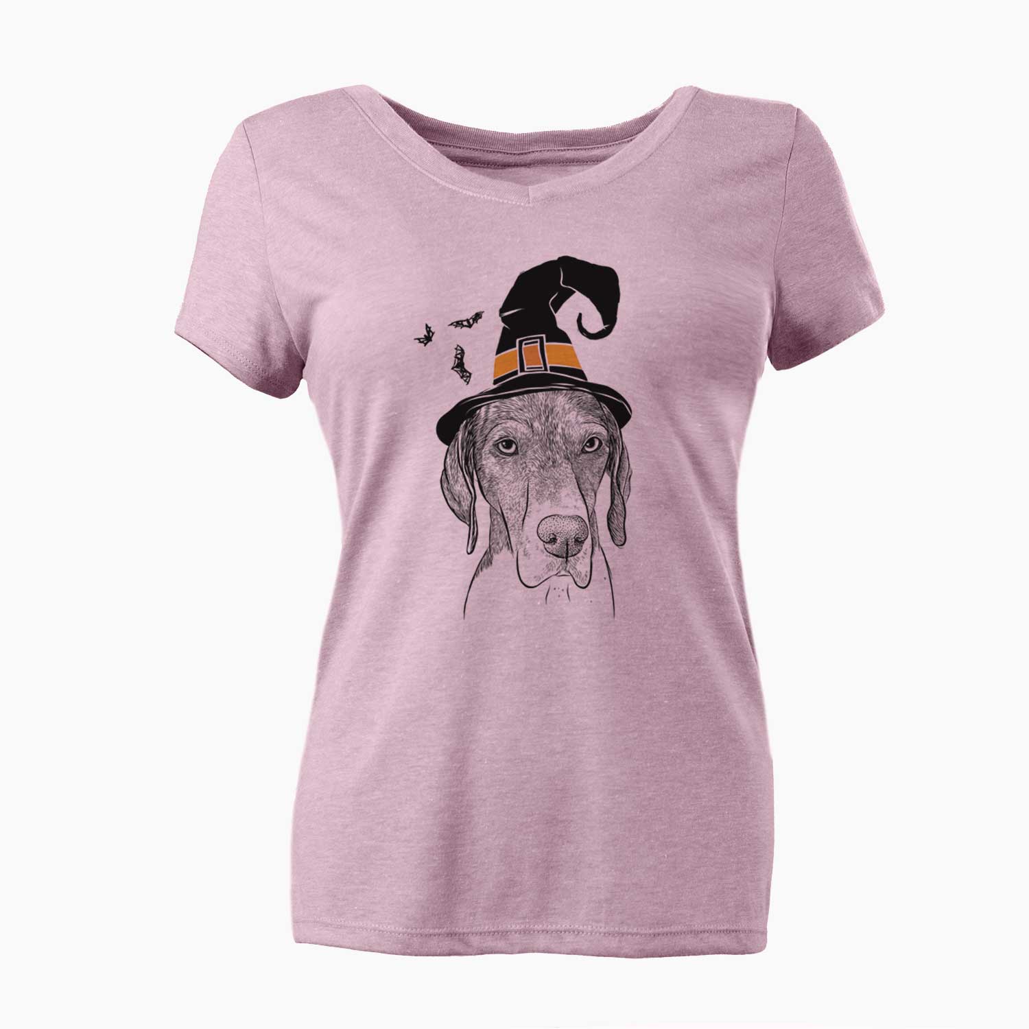 Witch Bohdi the German Shorthaired Pointer - Women's V-neck Shirt