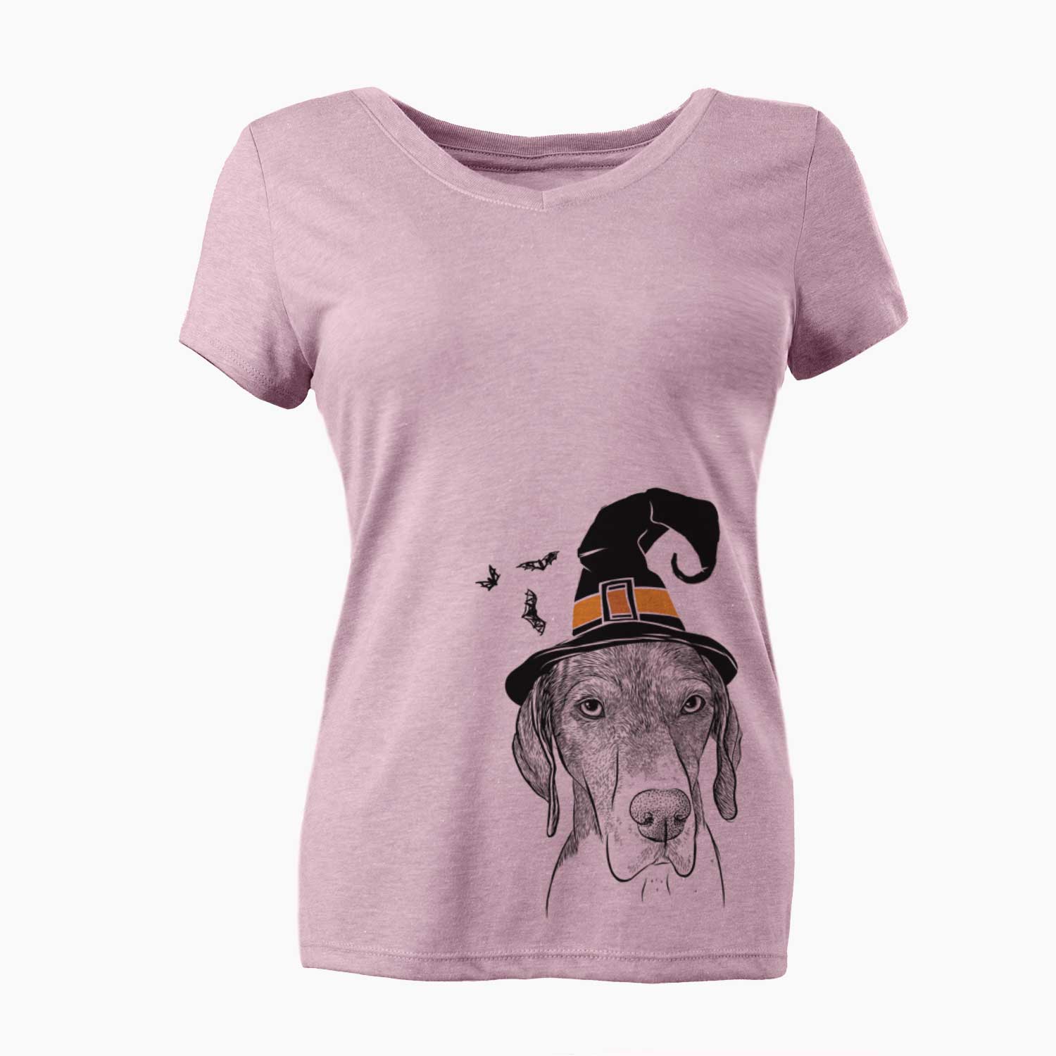 Witch Bohdi the German Shorthaired Pointer - Women's V-neck Shirt