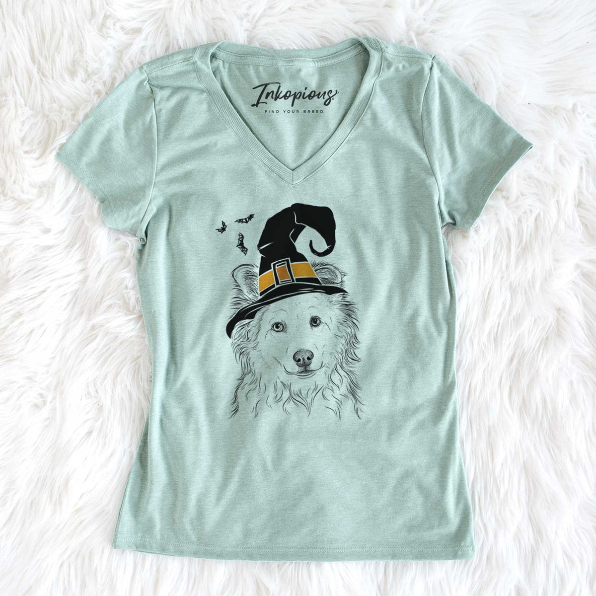 Witch Bonsai the Mixed Breed - Women's V-neck Shirt