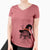 Witch Booze the German Shorthaired Pointer - Women's V-neck Shirt