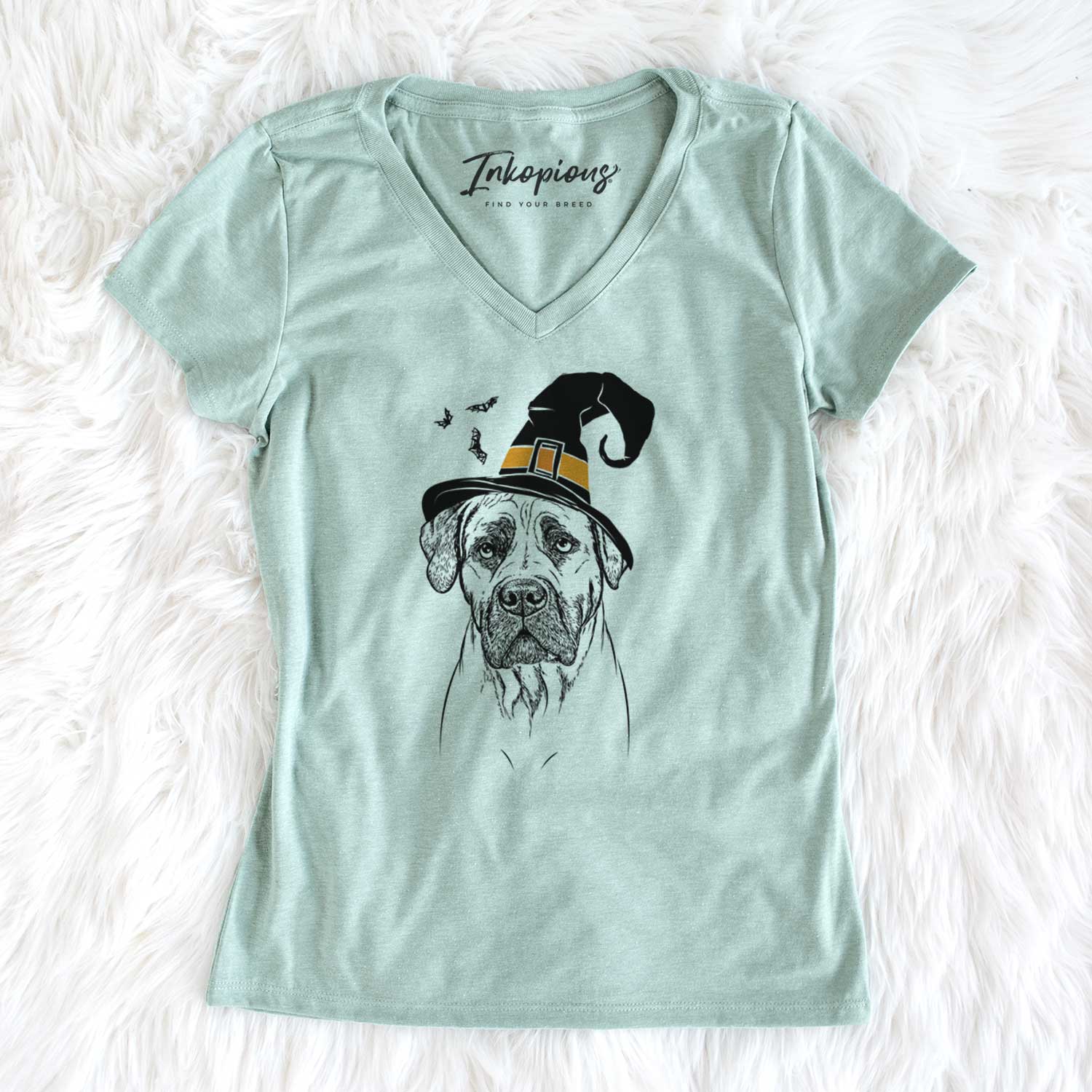 Witch Boris the Boerboel - Women's V-neck Shirt