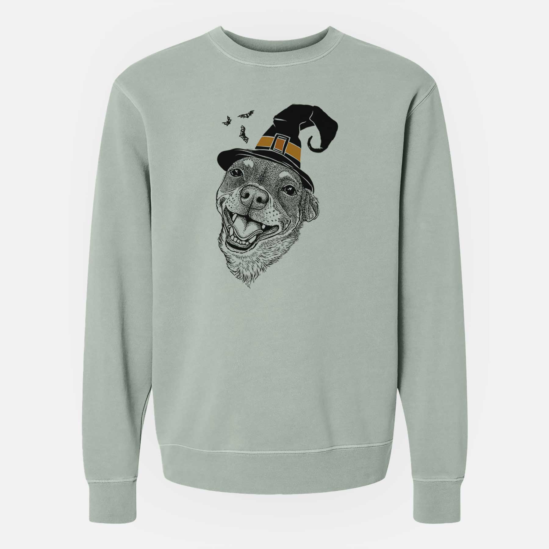 Witch Boss the Chihuahua - Unisex Pigment Dyed Crew Sweatshirt