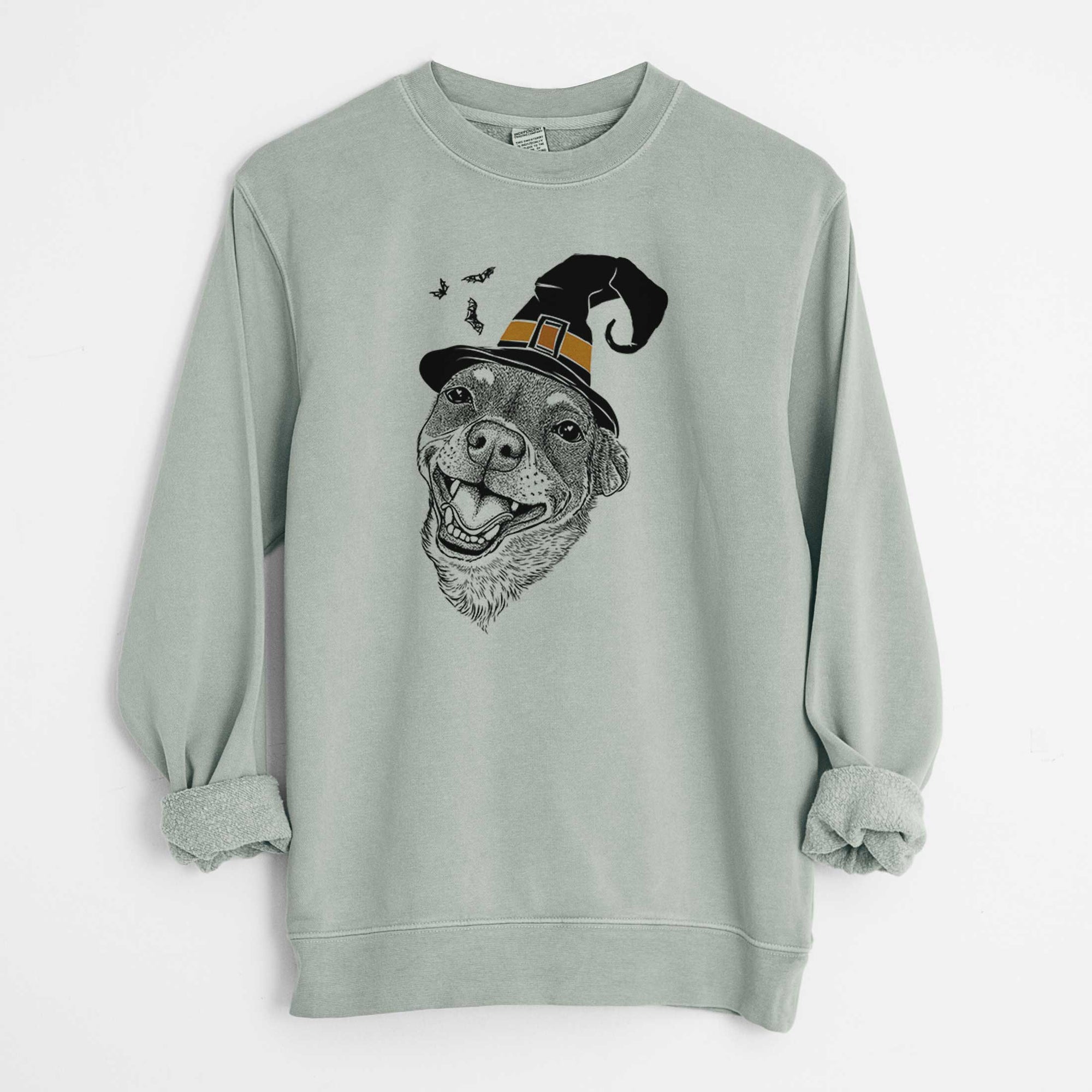 Witch Boss the Chihuahua - Unisex Pigment Dyed Crew Sweatshirt