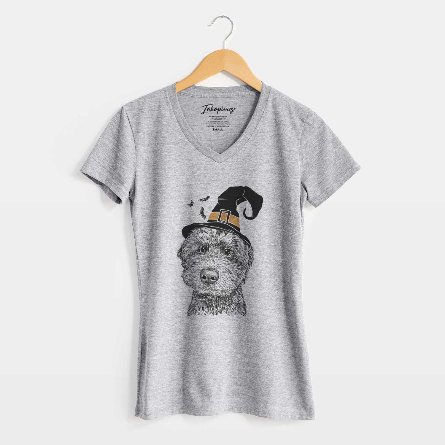 Witch Bowser the Whoodle - Women's V-neck Shirt