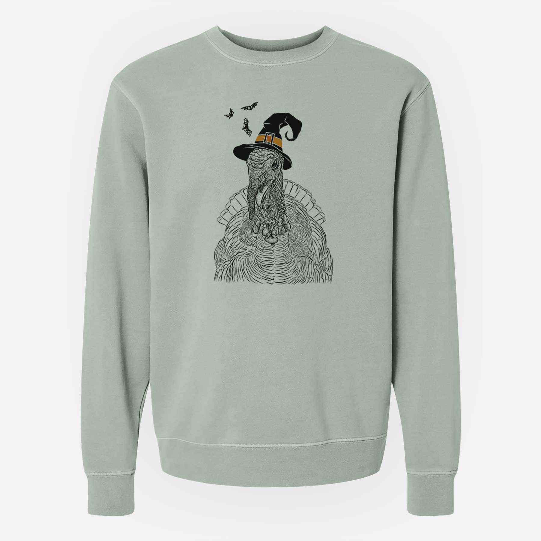 Witch Brady the Turkey - Unisex Pigment Dyed Crew Sweatshirt