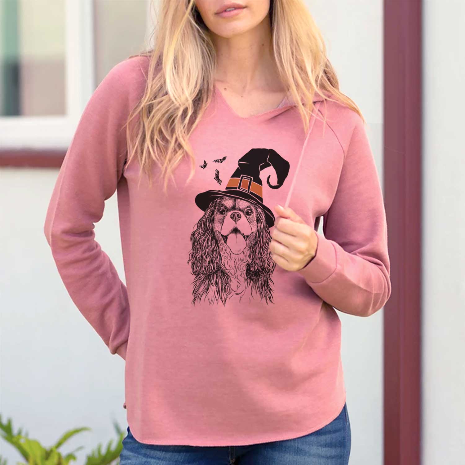 Witch Brandy the Cavalier King Charles Spaniel - Cali Wave Hooded Sweatshirt