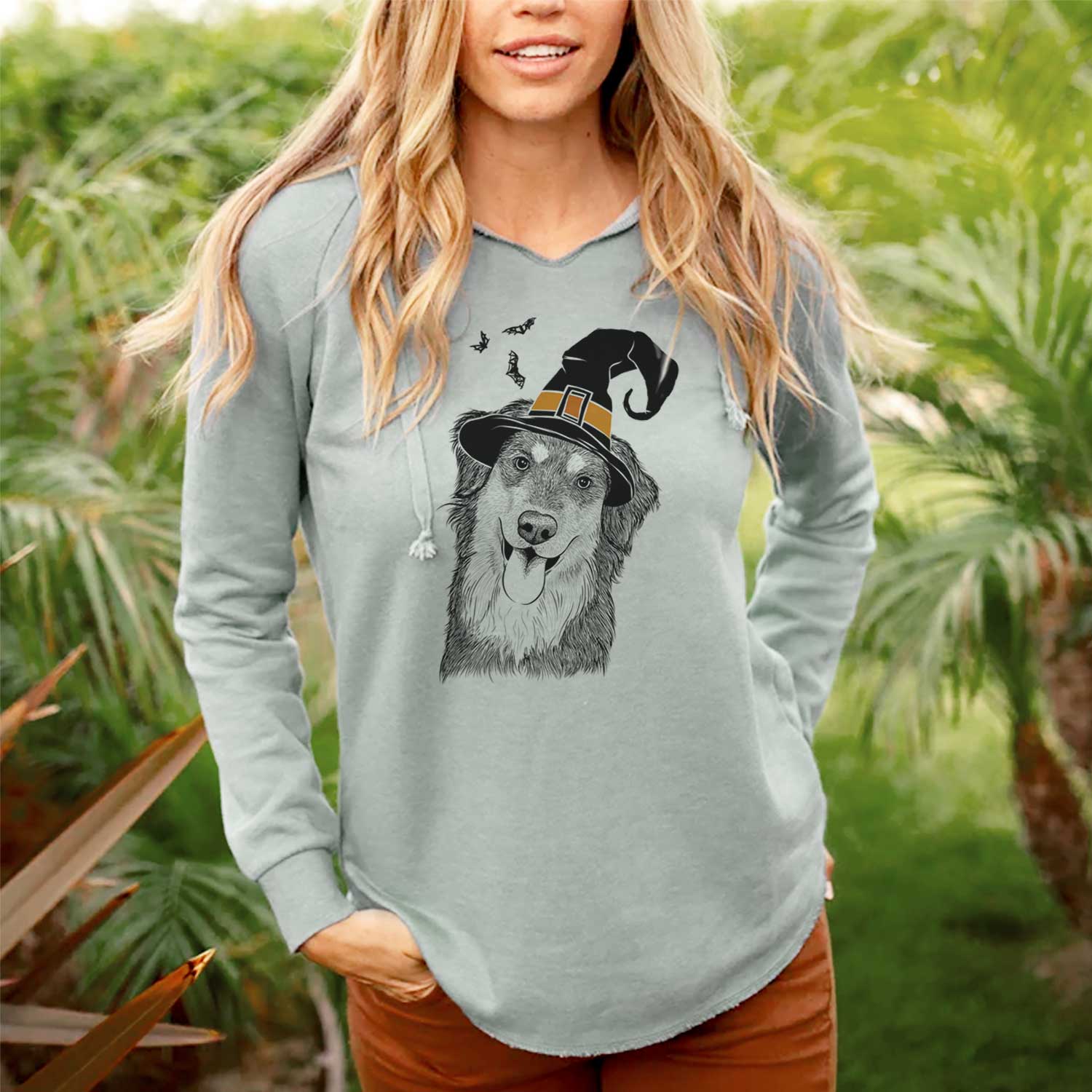 Witch Brodie the Golden Aussie - Cali Wave Hooded Sweatshirt