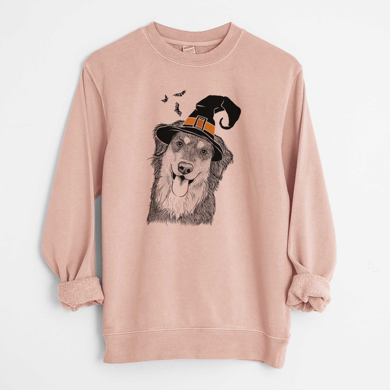 Witch Brodie the Golden Aussie - Unisex Pigment Dyed Crew Sweatshirt