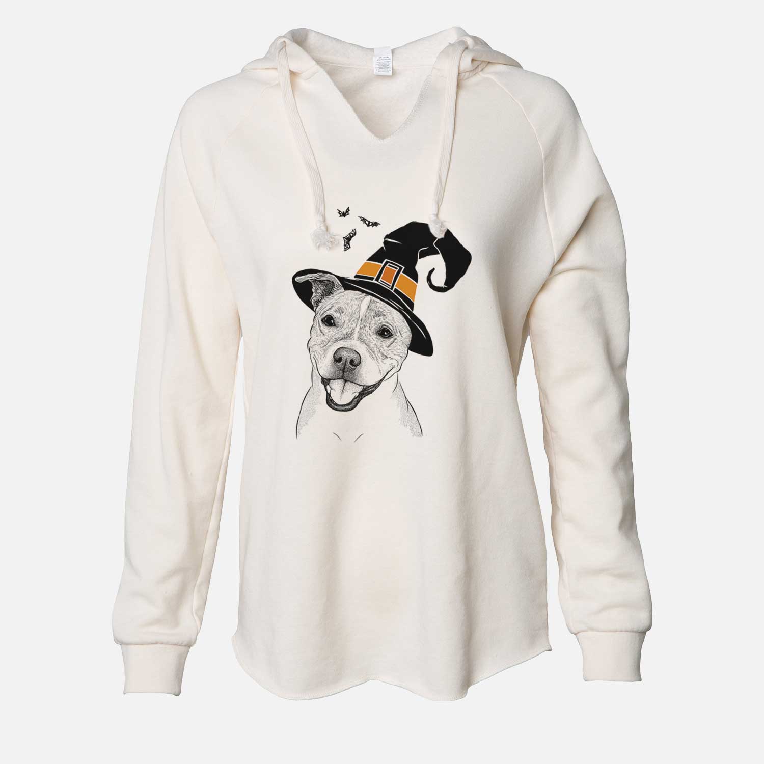 Witch BrookLyn the Staffordshire Bull Terrier - Cali Wave Hooded Sweatshirt