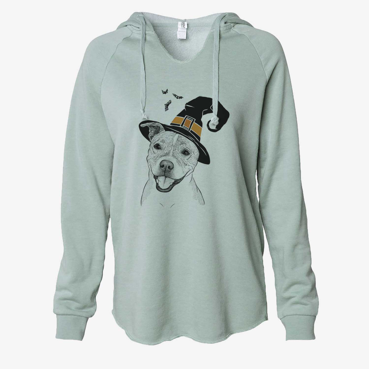 Witch BrookLyn the Staffordshire Bull Terrier - Cali Wave Hooded Sweatshirt